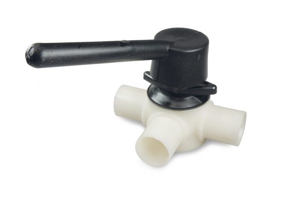 Plastic 3-way valve
