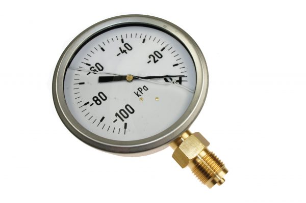 Vacuümmeter Ø100 mm, ½" aansluiting, glycerine