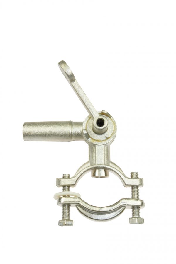 Vacuum clamp valve, right-angled