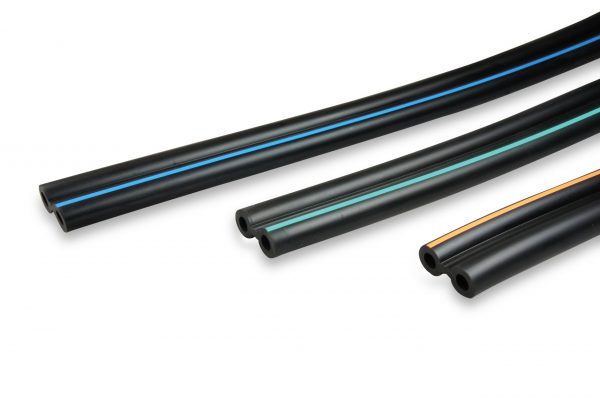 Rubber airtube twin, Ø7xØ13 mm