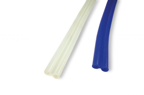 Silicone airtube twin, Ø7xØ14 mm