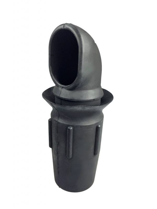 Inlooprubber voor melkontvangst leiding Ø38 mm, gat in glas Ø 42 mm
