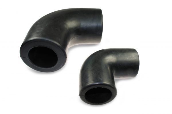 Rubber reduction elbow