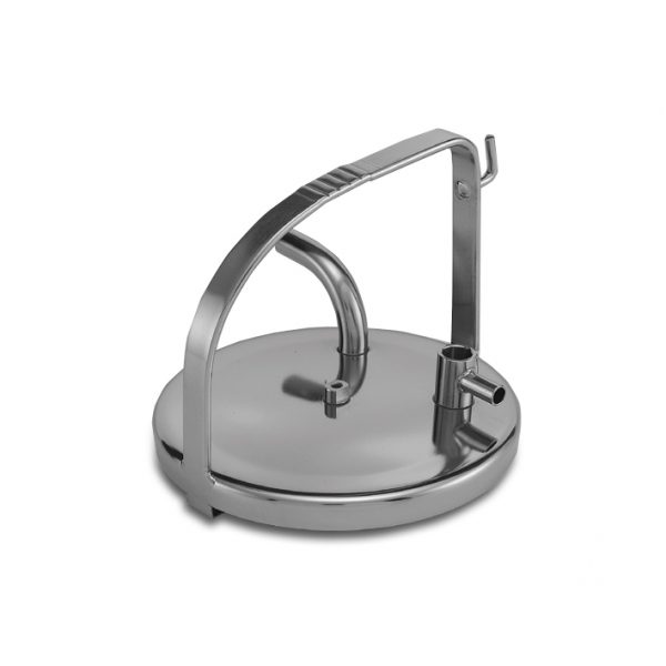 S/S lid with 1 tube Ø16-19 mm, height 143 mm