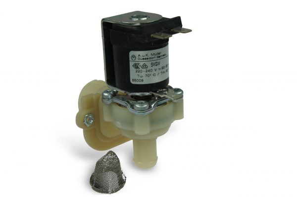 Solenoid valve with metal sieve 220 V, single square