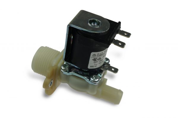 Solenoid valve, single straight, 220 V, ⅜" nozzle, ¾" male thread