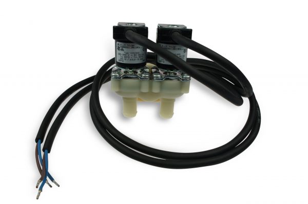 Solenoid valve with cable 220 V, double square