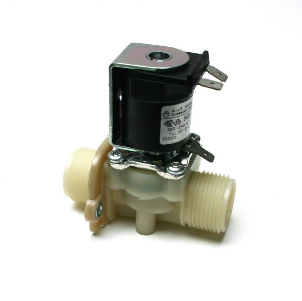 Magneetventiel 220 V, enkel recht,  2 x ½" buitendraad