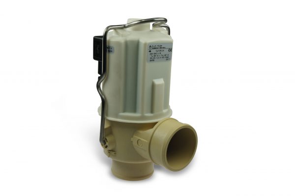 Drain valve Ø50 mm, 2 x nozzle, normally closed