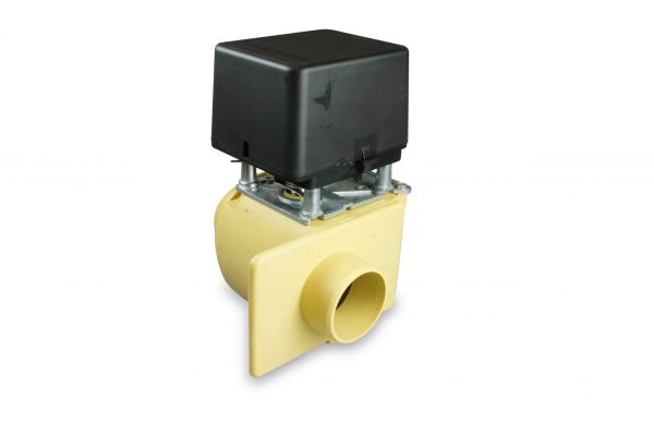 3-Way drain valve Ø50 mm, 220 V, 50 Hz, 50 mm x 50 mm x 1", normally open