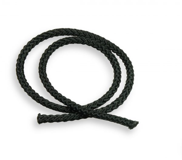 Afnamekoord 5 mm DL zwart, 200 meter rol