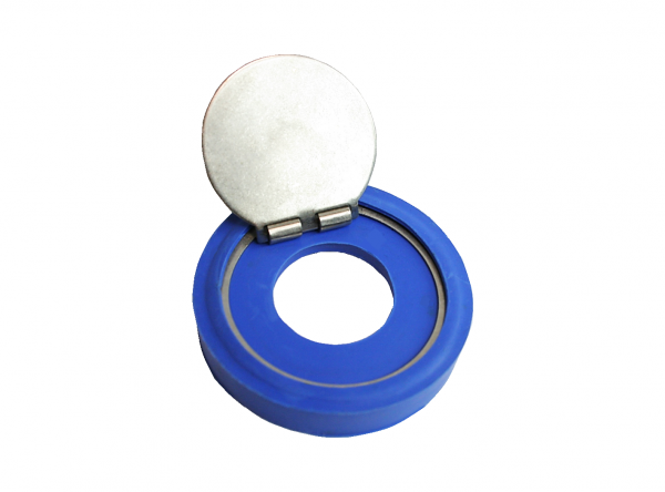 Check valve blue with stainless steel valve suitable for DeLaval and Fullwood